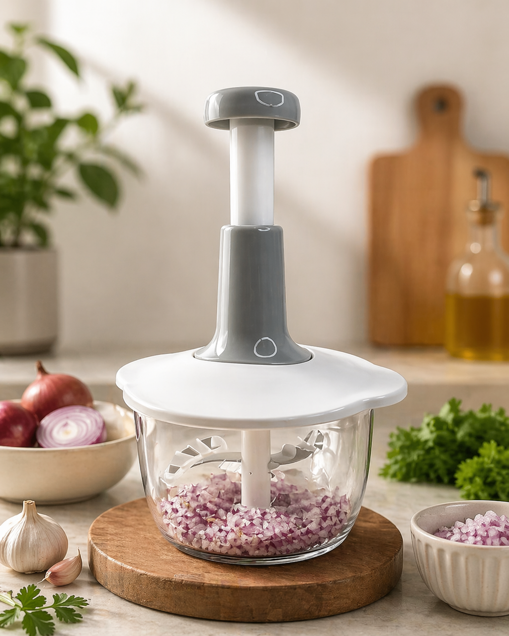 Multi-Functional Hand Press Vegetable Chopper & Dicer – Instant Kitchen Helper