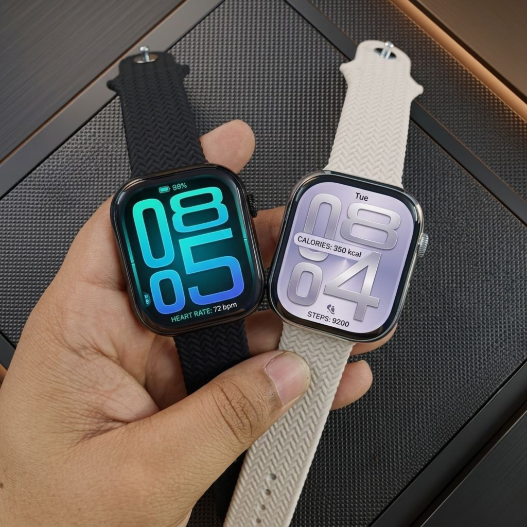 HK11 Pro Max Smart Watch – Premium Look, Amoled Display & Bluetooth Calling & Wireless Charging