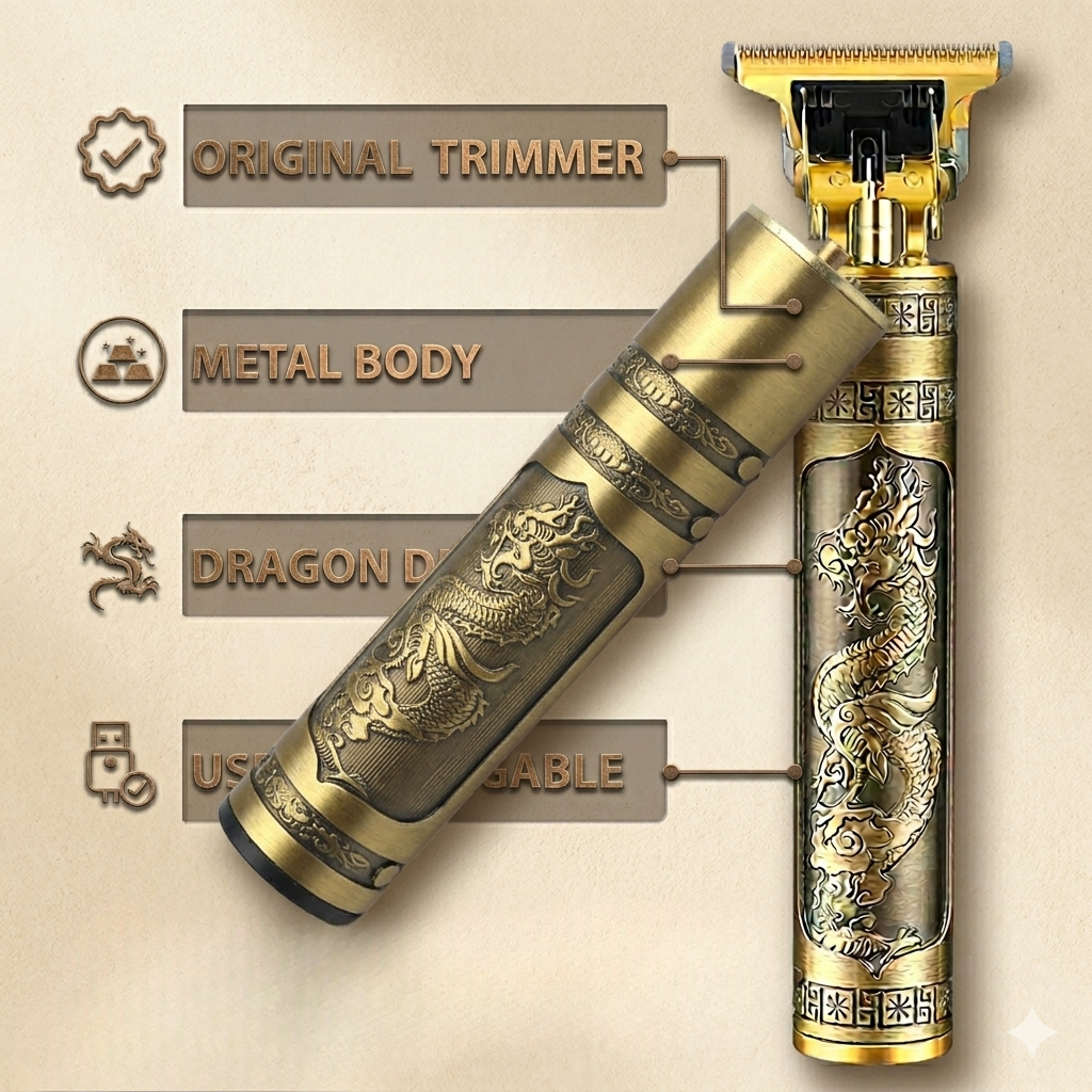 Professional T9 Electric Hair Trimmer – Cordless Grooming Kit