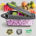 Multi-Functional Vegetable Chopper – 12-in-1 Professional Onion Cutter & Slicer