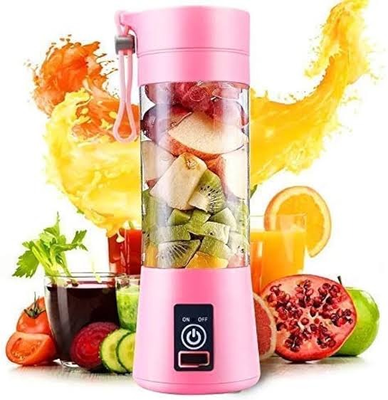 Portable Electric Juicer Blender – 6 Blades Rechargeable Smoothie Maker