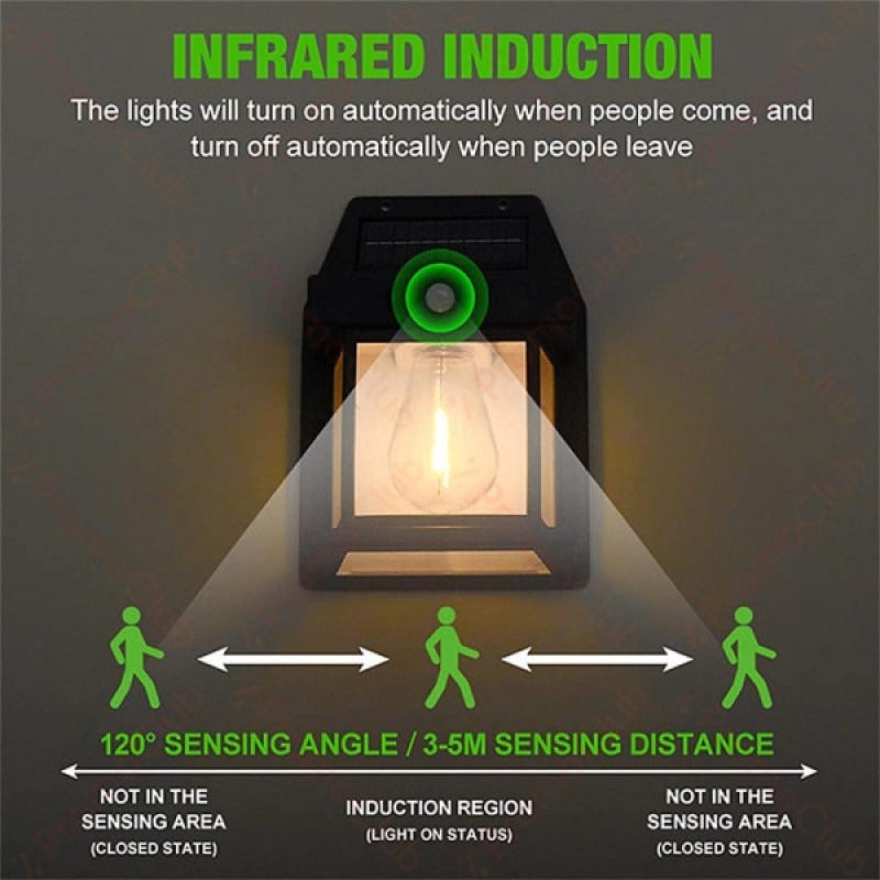 Outdoor Solar Wall Light – Motion Sensor, Waterproof & Energy Saving