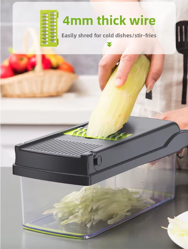 Multi-Functional Vegetable Chopper – 12-in-1 Professional Onion Cutter & Slicer